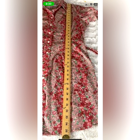 Untuckit Dress Women’s Size 2 Imogen Button Up Floral Side Pockets  Shirt Dress - Picture 11 of 12